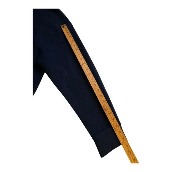 Vintage Winnie The Pooh 1/4 Zip Hoodie Fall Leaves Women's Medium Sz Blue Fleece - Picture 10 of 16